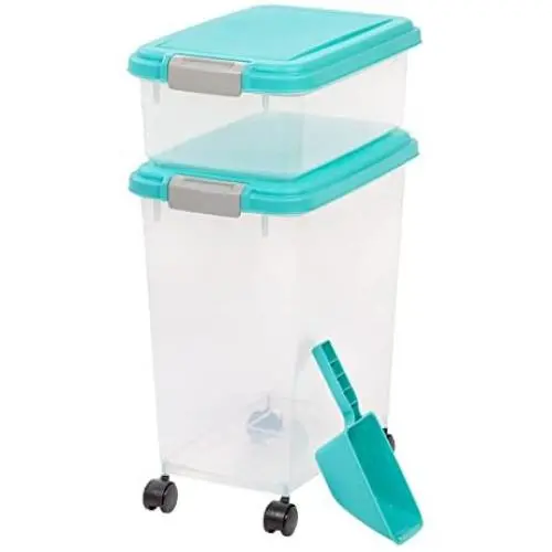 IRIS USA, Inc. 3- Piece Airtight Pet Food Storage Container Combo IRIS USA, Inc. 3- Piece Airtight Pet Food Storage Container Combo