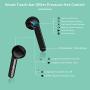 Wireless Earbuds, Goojodoq Bluetooth 5.0 Earbuds-Wireless Earphones with Smart Touch, Dual-Mic, Auto-Pair, 3D Stereo, Sweatproof Mini Sports Earbuds Compatible with Hi-Fi Sound for Android and iPhone