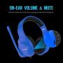 SADES Stereo Gaming Headset -Spirits- Headphones with Noise-Reduction Microphone & Control-Remote for PC Computers Laptop PS4 New Xbox One Cellphones Tablets - Blue