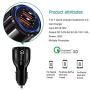 USB Car Charger, SHOCKTU [ Dual Qualcomm Quick Charger 3.0 Car Charger] Dual USB Charger, Quick Fast Charger 30W Dual USB Ports 12V/24V for Samsung Galaxy S10 S9 S8 Plus S7 Note9 iPhone 11-Black