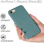 Miracase iPhone 8 Case Liquid Silicone, iPhone 7 Silicone Case Gel Rubber Full Body Protection Shockproof Cover Case Drop Protection for Apple iPhone 7/ iPhone 8 (4.7") (Midnight Green
