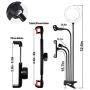 Led Ring Light with iPad Microphone Holder Desk Kit - Selfie Flash vlogging Camera Video Live Stream Light with Flexible Lazy Arms for iPhone Android Cell Phone & Tablet