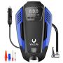 VacLife Air Compressor Tire Inflator, DC 12V Air Pump for Car Tires, Bicycles and Other Inflatables, Auto Portable Air Compressor for Car Tires with LED Light & 11.5 Feet Long Power Cord,Blue