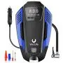 VacLife Air Compressor Tire Inflator, DC 12V Air Pump for Car Tires, Bicycles and Other Inflatables, Auto Portable Air Compressor for Car Tires with LED Light & 11.5 Feet Long Power Cord,Blue