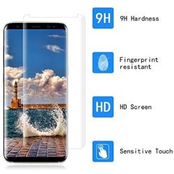 [2 Pack] Galaxy S9 Plus Screen Protector 9H Hardness/Anti-Scratch/Anti-fingerprint/3D Curved/High Definition/Ultra Clear Tempered Glass Screen Protector Compatible Samsung Galaxy S9 Plus (S9 Plus)