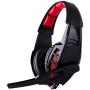 Liutao-Headphones Head-Mounted Gaming Headset Gaming Computer Notebook Mobile Phone Music Subwoofer Cable with Microphone Headset (Color : Black)