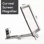 Curved Screen Magnifier -3D- 2 to 4 Times Amplifier for Smartphone Display with Radiation Protection - 12-Inch HD Universal Magnifying Stand for Movies, Video - with Wireless Waterproof Earphones Curved Screen Magnifier -3D- 2 to 4 Times Amplifier for Smartphone Display with Radiation Protection - 12-Inch HD Universal Magnifying Stand for Movies, Video - with Wireless Waterproof Earphones