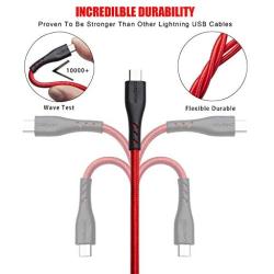 Micro USB Cable 10ft, Cabepow Android Charger Cable, Durable Premium Nylon Braided Fast Phone Charger Cord Android USB Charging Cord Compatible with Samsung Galaxy S7 S6 S7 Edge S5,Note 5,PS4,(3pack)