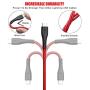 Micro USB Cable 10ft, Cabepow Android Charger Cable, Durable Premium Nylon Braided Fast Phone Charger Cord Android USB Charging Cord Compatible with Samsung Galaxy S7 S6 S7 Edge S5,Note 5,PS4,(3pack)
