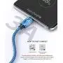 USB C Cable 3A Fast Charging, [5-Pack,3.3/6.6/10ft] USB-A to USB-Type C Fast Charging Cable Nylon Braided Charge Cord Compatible with Samsung Galaxy S10 S10E S9 S8 S20 Plus,Note 9 8,LG V30(Navy Blue)
