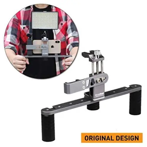 Cinema Mount MK III with Osmo Pocket Clip Kit: Video Stabilizer System for Smartphone & Camera, Cold Shoe Mounts, Standard Tripod Thread Mount, Smartphone Rig, Fit Arca Swiss, Solid Aluminum Grip Cinema Mount MK III with Osmo Pocket Clip Kit: Video Stabilizer System for Smartphone & Camera, Cold Shoe Mounts, Standard Tripod Thread Mount, Smartphone Rig, Fit Arca Swiss, Solid Aluminum Grip