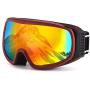 PARZIN Outdoor Sport Snow Goggles with Polarized Lens Windproof and UV Protective Safety Eyewear for Sunny Skiing,Motorcycle Cycling,Snowboarding,PZS641