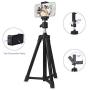 Cell Phone Tripod for Desk, Adjustable Phone Stand with Wireless Bluetooth Remote, Phone Tripod Stand 360°Rotation for All Types of Smartphones