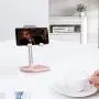 Cell Phone Stand, Tekpluze Angle Height Adjustable Cell Phone Stand for Desk,Thick Case Friendly Phone Holder Stand for Desk, Compatible with All Mobile Phones (Pink) Cell Phone Stand, Tekpluze Angle Height Adjustable Cell Phone Stand for Desk,Thick Case Friendly Phone Holder Stand for Desk, Compatible with All Mobile Phones (Pink)