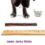 Nature Gnaws Junior Jerky Sticks for Dogs - Premium Natural Beef Gullet Bones - Simple Single Ingredient Tasty Dog Chew Treats - Rawhide Free - 5-6 Inch