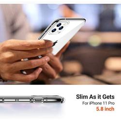 TORRAS Crystal Clear iPhone 11 Pro Case, [Anti-Yellowing] Soft Silicone Shockproof Thin Cover Slim Gel Phone Cases for iPhone 11 Pro 5.8 inch, Crystal Clear