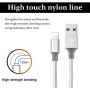 Peceony MFi Certified 5 Pack [3/3/6/6/10FT] Nylon Braided iPhone Charging Cable USB Fast Charging & Syncing Long Cord,iPhone Charger Compatible iPhone Xs Max/XR/X/8Plus/7Plus/6Plus/8/7/6 [Silver].