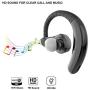PONYBRO Wireless Headset,Super Lightweight＆Comfortable,HD Sound Wireless Earbuds with Mic,8-Hours Playtime Cell Phone Wireless Earpiece,Hands Free Headphones for Cell Phones,PC,Tablet. Black