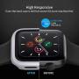 Deilin 2 Packs Hard PC Case Compatible with Apple Watch Series 5 Series 4 44mm Buit in 9H Tempered Glass Screen Protector, Slim Bumper Cover Overall Protective Scratch Resistant for iwatch Series 5/4