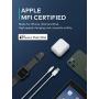iPhone Charger Cable 10ft, Xcentz Long Lightning Cable Apple MFi Certified iPhone Charger USB Cord Compatible with iPhone 11/Xs/XS Max/XR/X / 8/8 Plus / 7/7 Plus / 6/6 Plus / 5s / iPad - White