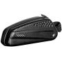 LQKYWNA Bicycle Frame Bag Waterproof PU Leather Hard Shell Mountain Bike Front Beam Bag Riding Equipment Accessories Mobile Phone Bag Storage Bag