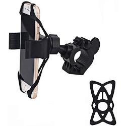 Fat-Cat Bike Phone Mount for Any Smart Phone: iPhone 11 PRO Max XS XR X 8 7 6 5 Plus Samsung Galaxy S20 S10 S9 S8 S7 S6 S5 Edge, Bicycle Mountain Bike Phone Mount. Bike Accessories