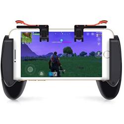 RONSHIN Mobile Gaming Controller,Mobile Phone Game Controller for PUBG Mobile Trigger Aim Button L1R1 Shooter Joystick for iPhone Android Phone Gifts for Kids Black