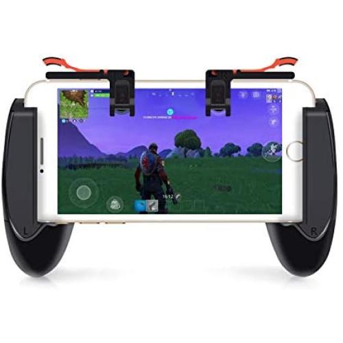 RONSHIN Mobile Gaming Controller,Mobile Phone Game Controller for PUBG Mobile Trigger Aim Button L1R1 Shooter Joystick for iPhone Android Phone Gifts for Kids Black