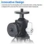 Ball Head with Cold Shoe Mount, 360 Degree Panning, 90 Degree Tilt Notch, 1/4" Screw and Shoe Mount, for Tripod,Selfie Stick,Monopod Mount, Come with on Camera Hot Shoe Adapter. Ball Head with Cold Shoe Mount, 360 Degree Panning, 90 Degree Tilt Notch, 1/4" Screw and Shoe Mount, for Tripod,Selfie Stick,Monopod Mount, Come with on Camera Hot Shoe Adapter.