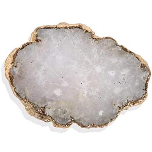 Crystal Phone Grip & Stand: Clear Druzy Healing Natural Stone Crystal Phone Accessory