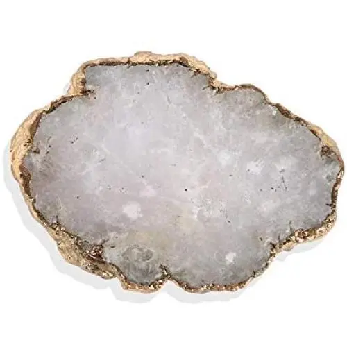 Crystal Phone Grip & Stand: Clear Druzy Healing Natural Stone Crystal Phone Accessory