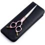Moontay 6.5" Professional Curved Pet Grooming Scissor, Dog Cat Grooming Shear/Scissor with Ultra-Light Aeronautical Aluminum Handle, 440C Japanese Stainless Steel Grooming Scissor