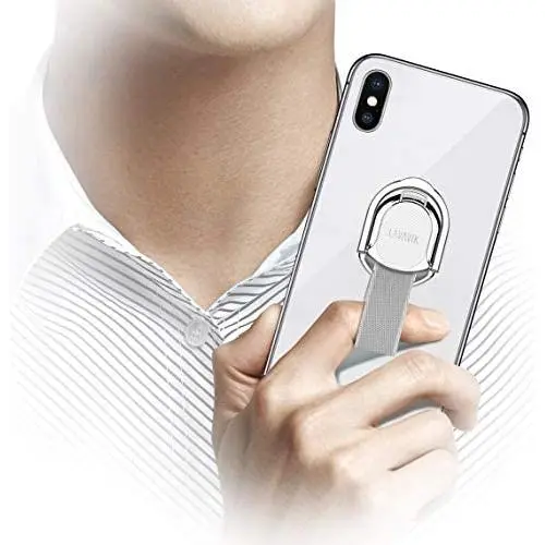 Cell Phone Grip,Universal Finger Strap Loop with Stand for Smart Phones,Support Magnetic Car Mount & Wireless Charging(Silver) Cell Phone Grip,Universal Finger Strap Loop with Stand for Smart Phones,Support Magnetic Car Mount & Wireless Charging(Silver)