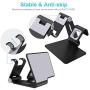 Cell Phone Stand for Apple Watch, ENIBON 2 in 1 Adjustable Charging Station Universal Desktop Phone Holder for Apple Watch 5/4/3/2/1 and iPhone 11/11 Pro/11 Pro Max/Xr/Xs Max (Black)