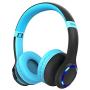 Mpow CH9 Kids Bluetooth Headphones with Microphone & LED Light, Bluetooth 5.0, 15Hours Playing Wireless Foldable Headset w/Mic, Volume Limited 85dB-95dB for PC/Cellphone/TV/School