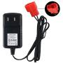 6V Kids Ride On Car Charger, 6 Volt Battery Charger for BMX X6 Kid TRAX Disney GMC Dinsney Wal-Mart Kid TRAX Moto ATV Quad Disney Ride On Car Red Square Plug