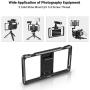 SmallRig Smartphone Video Rig, Filmmaking Vlogging Rig Metal Case Phone Video Stabilizer Aluminium Alloy Grip Tripod with Cold Shoe Mount for Videomaker Videographer for iPhone Huawei - CPU2391