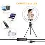 Ring Light with Tripod Stand and Phone Holder 10" Selfie Desk Makeup Light with Wireless Remote Controller for YouTube, Makeup, Live Streaming, Video Shooting(3 Modes & 10 Brightness Level) Ring Light with Tripod Stand and Phone Holder 10" Selfie Desk Makeup Light with Wireless Remote Controller for YouTube, Makeup, Live Streaming, Video Shooting(3 Modes & 10 Brightness Level)