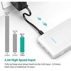 RAVPower Portable Charger 22000mAh External Battery Pack 22000 Power Banks 5.8A Output 3-Port， Compatible with iPhone 11/Pro/Max/ 8/ X/XS, Samsung Galaxy and More