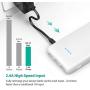 RAVPower Portable Charger 22000mAh External Battery Pack 22000 Power Banks 5.8A Output 3-Port， Compatible with iPhone 11/Pro/Max/ 8/ X/XS, Samsung Galaxy and More