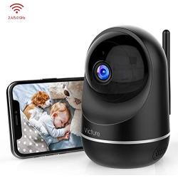 Victure Dualband 2.4Ghz and 5Ghz 1080P WiFi Camera Baby Monitor,FHD Wireless Security Camera with Motion Detection, Pan Tilt, 2-Way Audio, Night Vision