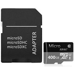 Micro SD Card 400GB Micro SD/HC Class 10 High Speed Memory Card for Phone,Tablet and PCs - with Adapter