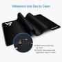 VicTsing [30% Larger Extended Gaming Mouse Pad with Stitched Edges, Long XXL Mousepad (31.5x15.7In), Desk Pad Keyboard Mat, Non-Slip Base, Water-Resistant, for Work & Gaming, Office & Home, Black