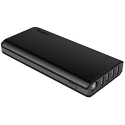 EasyAcc 20000mAh Power Bank(2A Input 4.8A Smart Output) External Battery Charger Portable Charger for Android Phone Samsung HTC Smartphones Tablets - Black and Gray