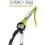 Mighty Paw Chew-Proof Dog Leash - Six-Foot Cable Lead, Steel Braided Cord with Padded Handle and Rock Climbers Carabiner