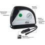 Slime 40050 12V Tire Inflator Portable Air Compressor Auto Pump with 100 psi Gauge, Long Hose and LED Light