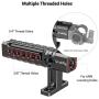 SMALLRIG Top Handle Grip with Locating Point for Arri, Adjustable Camera Handle with Mounting Points, Shoe Mount for Video Camera Cages, LED Lights Microphones- 1984