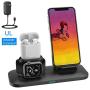 Wireless Charger, 3 in 1 Charging Station for Apple, Wireless Charging Stand Apple Watch Charger for Apple Watch and iPhone Airpod Compatible for iPhone X/XS/XR/Xs Max/8 Plus iWatch 4 3 2 1 Airpods1 2