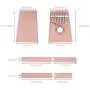 Kalimba DIY Kit, 10 Keys Thumb Piano Set Mahogany Finger Percussion Mbira Musical Instrument for Music Lover, Beginner & Children