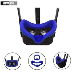 Devansi VR Eye Silicone Cover & Eye Pad for Oculus Quest Eye Cushion Cover Sweatproof Lightproof